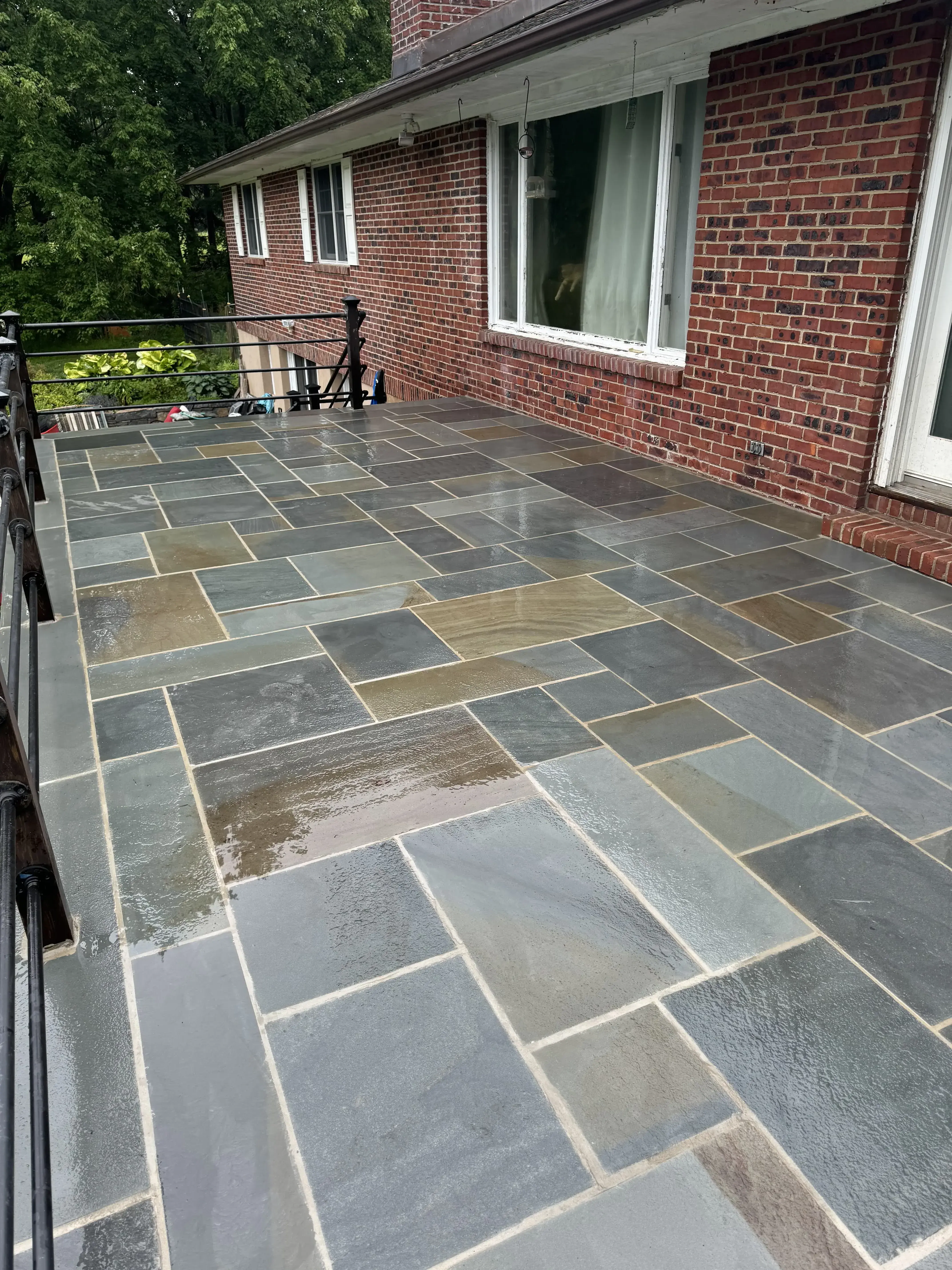 Residential Bluestone Patio Finished